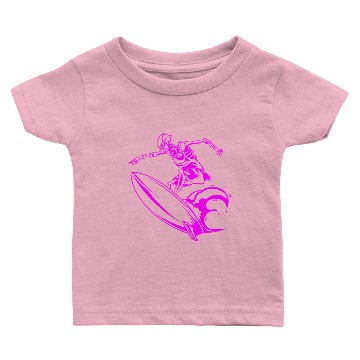 Discover Surfing Skeleton 2b Baby T-shirts