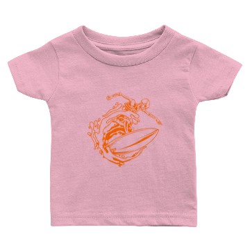Discover Surfing Skeleton 1a Baby T-shirts