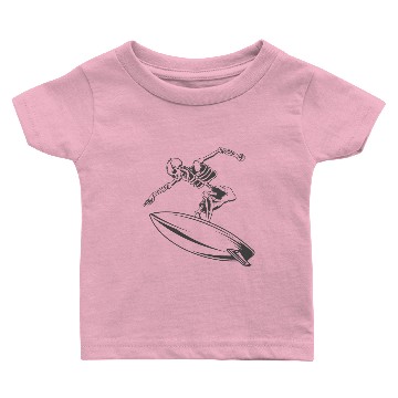 Discover Surfing Skeleton 4 Baby T-shirts