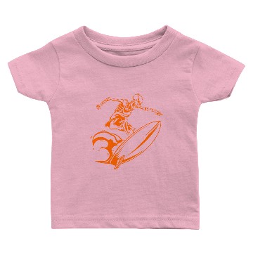 Discover Surfing Skeleton 3a Baby T-shirts