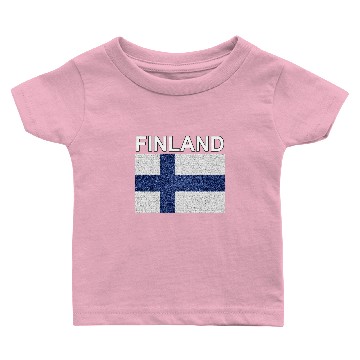 Discover finland flag stained glass effect design Baby T-shirts