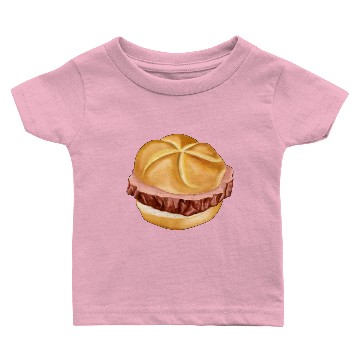 Discover Bavarian meat loaf in bread roll Baby T-shirts