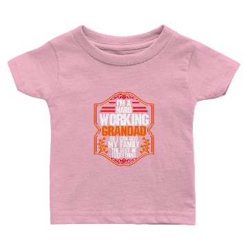 Discover Hard Working Grandad Baby T-shirts Baby T-shirts