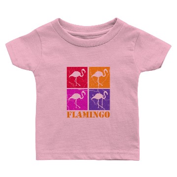 Discover Flamingo Pink James Baby T-shirts Bird Gift