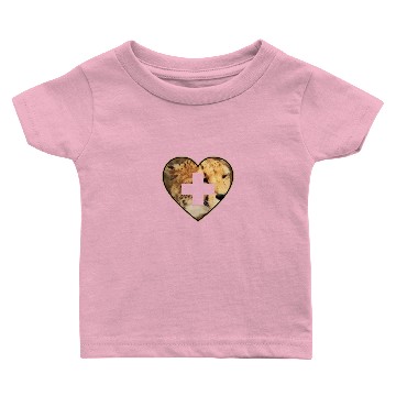 Discover Cheetah Heart Baby T-shirts