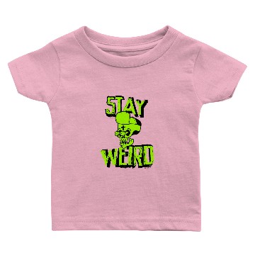 Discover Stay Weird - Crazy Hip Hop Skull Baby T-shirts