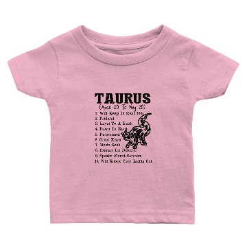 Discover Taurus Zodiac Baby T-shirts