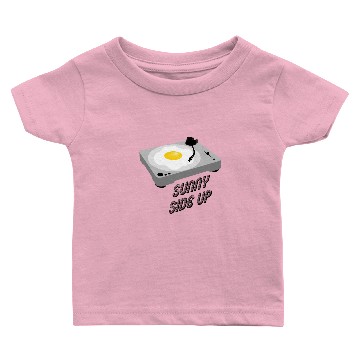 Discover Sunny Side Up Fried Egg Turntable / Gift Idea Baby T-shirts