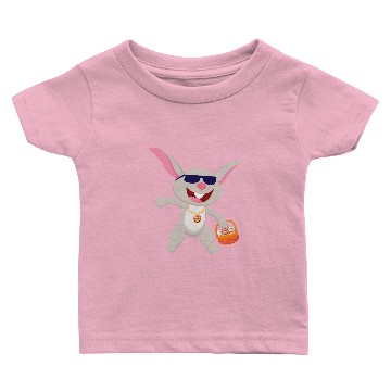 Discover Silly Funny Easter Bunny with Sunglasses Egg Hunt Baby T-shirts