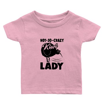 Discover Crazy Kiwi Bird Lady Baby T-shirts