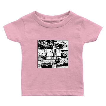 Discover Drive Car Stole Passion Oldtimer Comic Style Gift Baby T-shirts