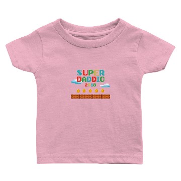 Discover Funny Super Daddio Baby T-shirts