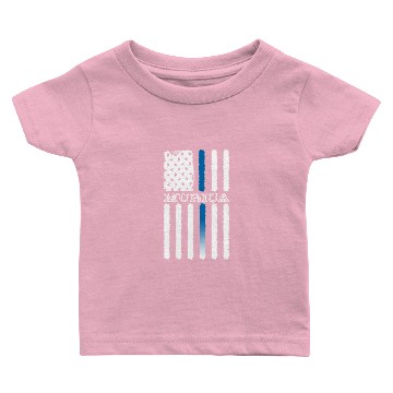 Discover Murica American Flag Baby T-shirts Funny Proud Merica
