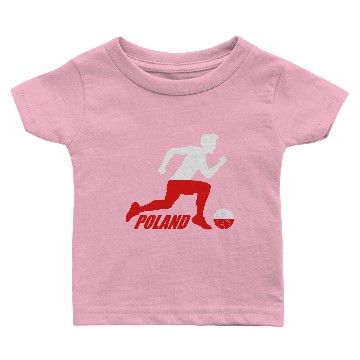Discover poland poland text striker race goal shooting text Baby T-shirts