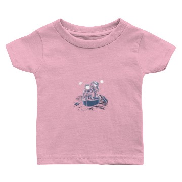 Discover Astronauts in Rowing Boat Baby T-shirts
