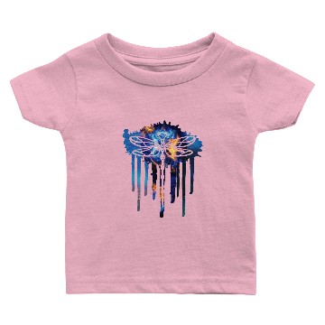 Discover dragonfly abstract paint gift idea Baby T-shirts