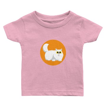 Discover White Sad Fluffy Cat Baby T-shirts