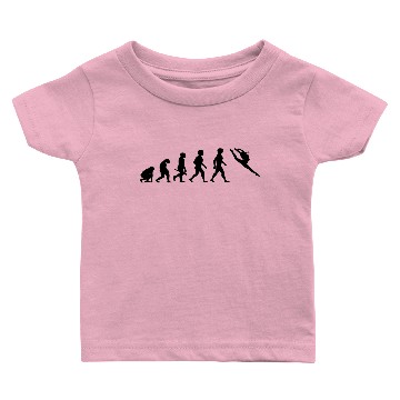 Discover Evolution Ballerina Ballet Dance Dancing Dancer Baby T-shirts