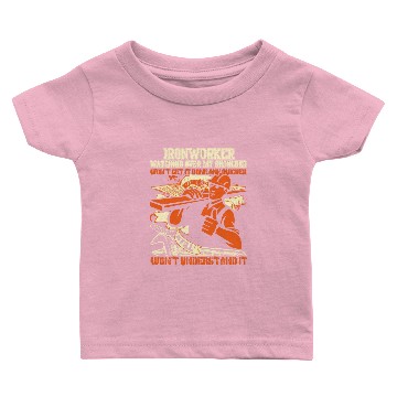 Discover Ironworker Watching Over My Shoulder Baby T-shirts