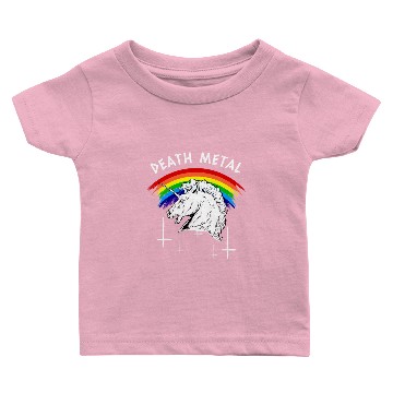 Discover Death Metal Rainbow Unicorn Baby T-shirts
