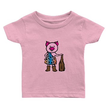 Discover Pig Stone Age Caveman Baby T-shirts