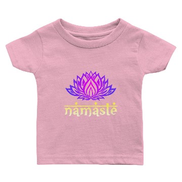 Discover Namaste Lotus Baby T-shirts