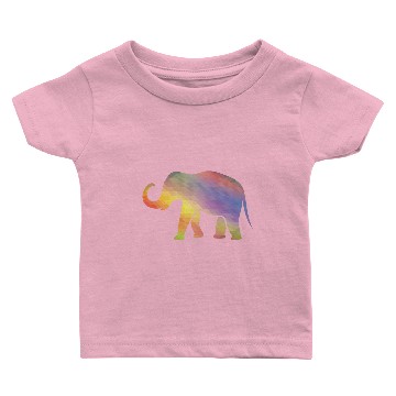 Discover Elephant Mosaik Art Digital Computer Baby T-shirts
