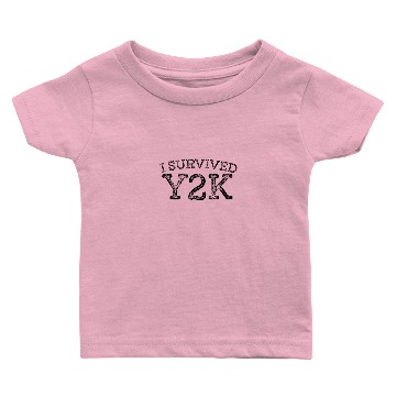 Discover I Survived Y2K Survivor Year 2000 Funny Graphic Baby T-shirts
