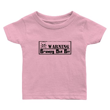 Discover Warning GRUMPY OLD GIT Baby T-shirts