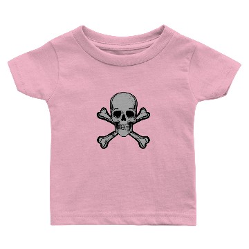 Discover Skull and Crossbones. Spooky skull Baby T-shirts