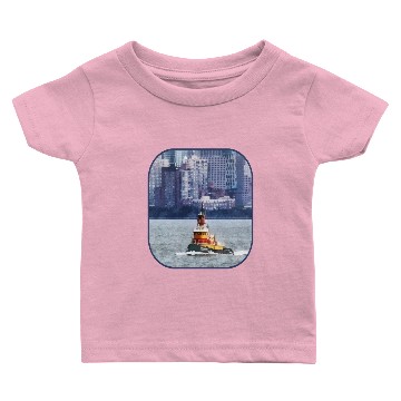 Discover Tugboat Near Manhattan Baby T-shirts