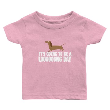 Discover Logo - weiner dog it's going to be a long day da Baby T-shirts