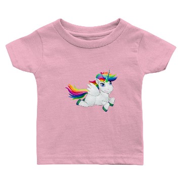 Discover Cute Rainbow Pony Baby T-shirts