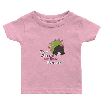 Discover Fun Anime Panda Eat Sleep Anime Repeat Baby T-shirts