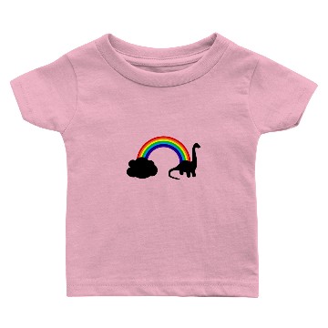 Discover Rainbow Dinosaur Baby T-shirts