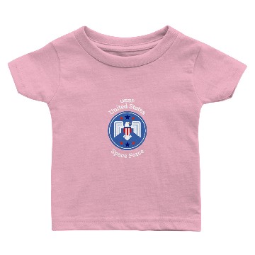 Discover Funny US Space Force Flag Gift Baby T-shirts