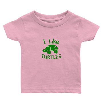 Discover I Like Turtles Baby T-shirts