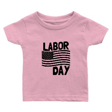 Discover Labor Day American Flag Baby T-shirts