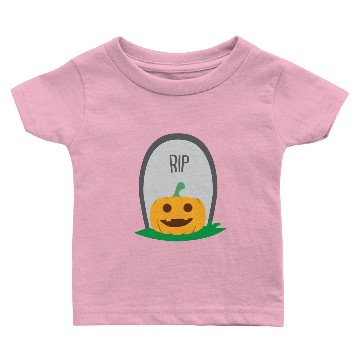 Discover Pumpkin Grave | RIP Gravestone Face Baby T-shirts