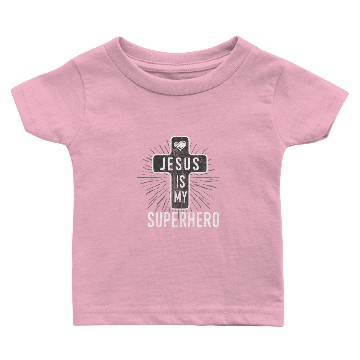 Discover Jesus is my superhero Baby T-shirts