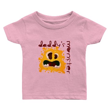 Discover Daddy's Monster - Pumpkin Baby T-shirts