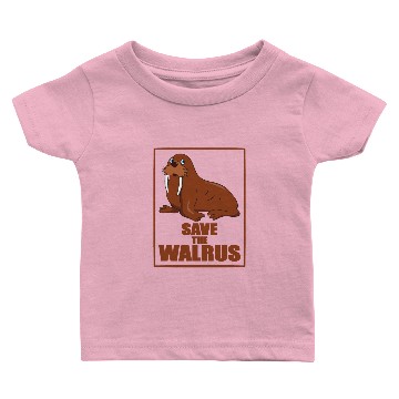 Discover Save the Walrus Baby T-shirts