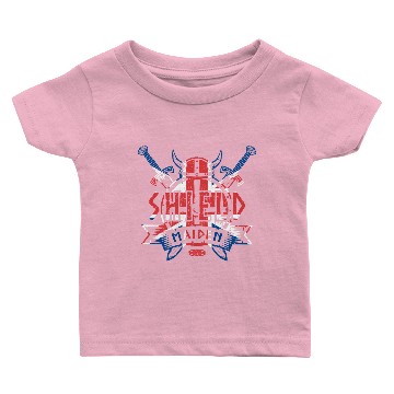 Discover Viking Union Jack Shield Maiden Baby T-shirts