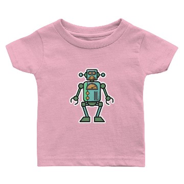 Discover Analog Robot vintage gift idea machine technology Baby T-shirts