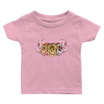Discover Cool Sugar Skull - Three Decorated - Gravestone Baby T-shirts