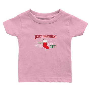 Discover JUST HANGING I Socks on fireplace Baby T-shirts