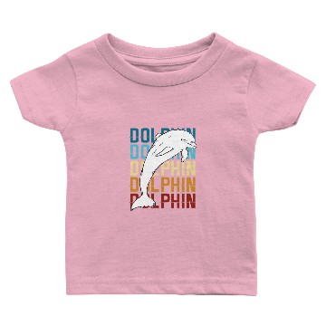 Discover Animal Print Gift Dolphin Baby T-shirts