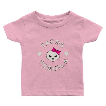 Discover Sugar Skull Tacos Tequila Baby T-shirts