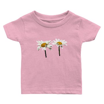 Discover Two White Daisies Waving Baby T-shirts