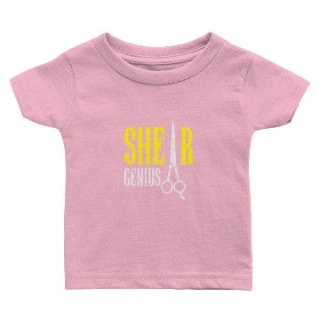 Discover Shear Genius Hairstylist Worker gift Baby T-shirts
